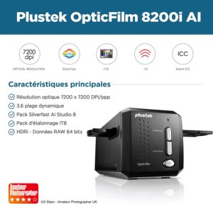 Plustek OpticFilm 8200i AI : Test, Avis, Prix et Promo